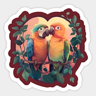 Parrots Lover Design Sticker